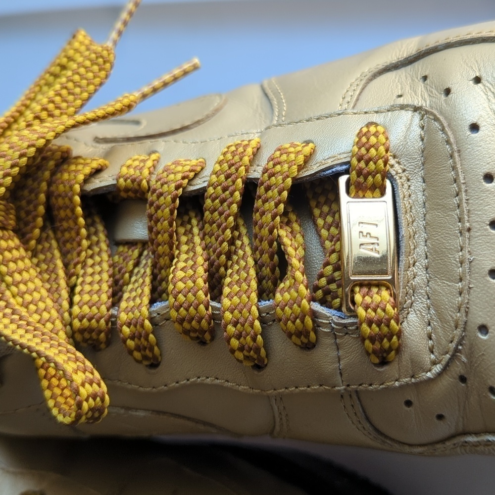 NikeiD Custom Designed Gold and Black Sneakers 2015 Size 8.5 - Picture 8 of 16